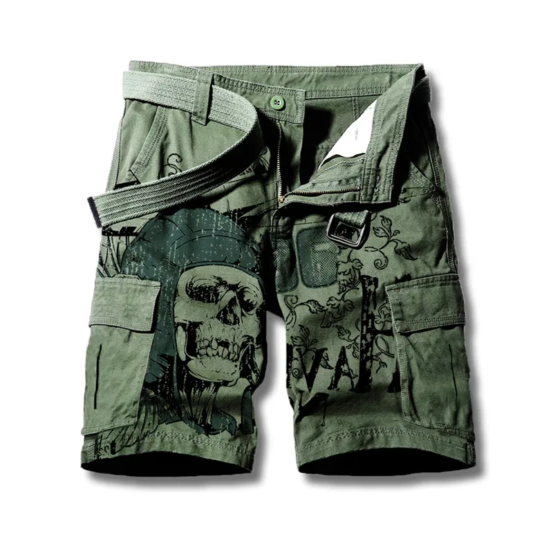 Men's Field Training Pants Military Pants Jeans Fashion Sports Pants 3D Printing Shorts Outdoor Loose Street Beachwear
