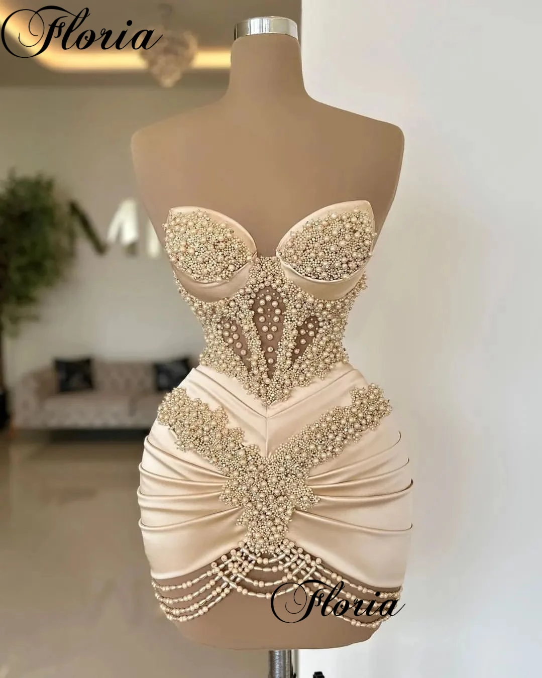 2 Designs Champagne Cocktail Dresses Short Mermaid Homecoming Dresses For Teens Robes De Bal Women Prom Wedding Party