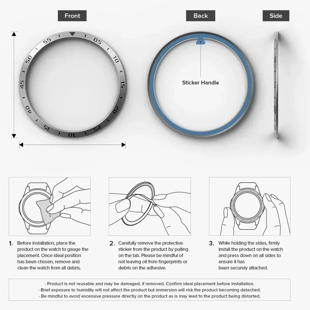 Premium Time/Speed Metal Bezel Protective Ring