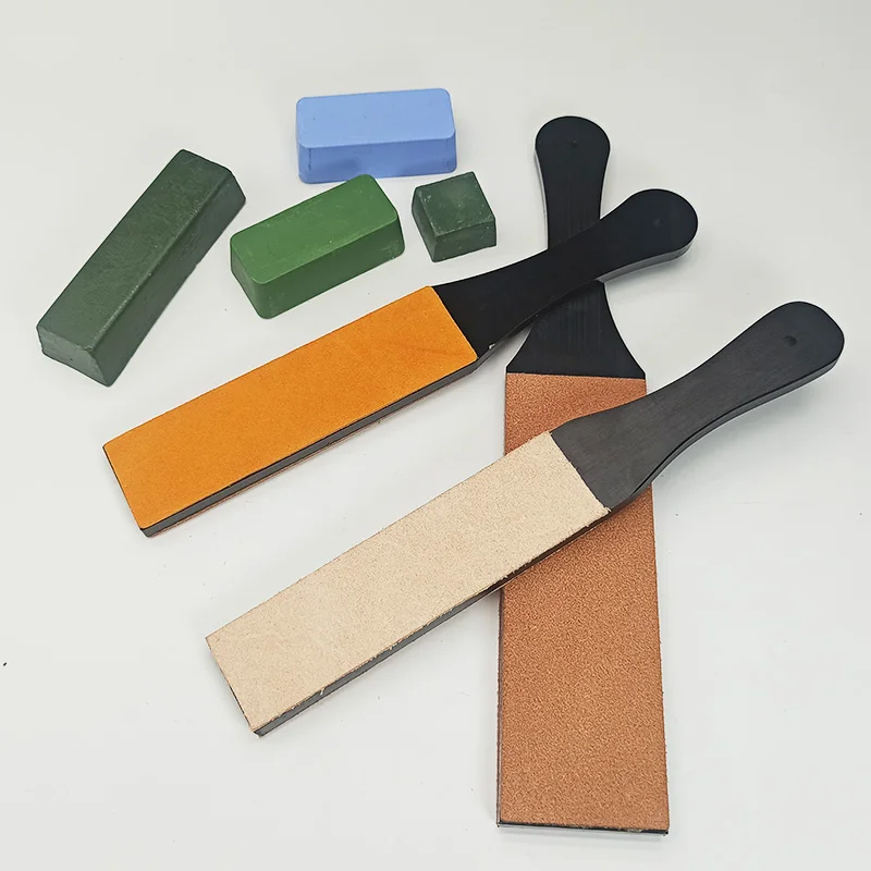 Knife polishing paste sharpener sharpening stone Leather Honing Strop