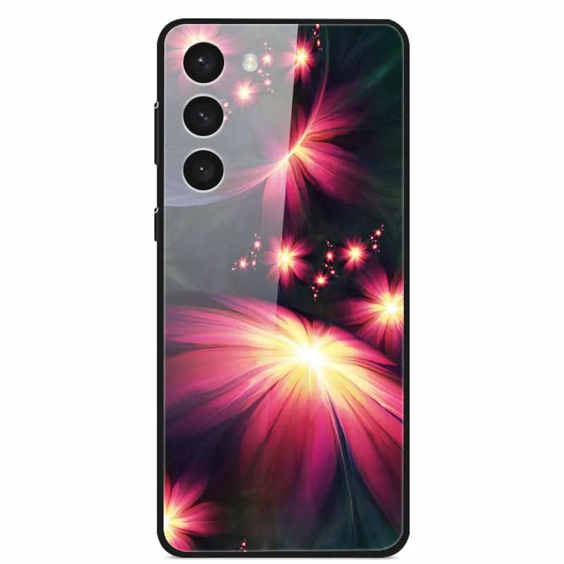 Premium Tempered Glass Case with Space-Themed Design and Enhanced Bumpers