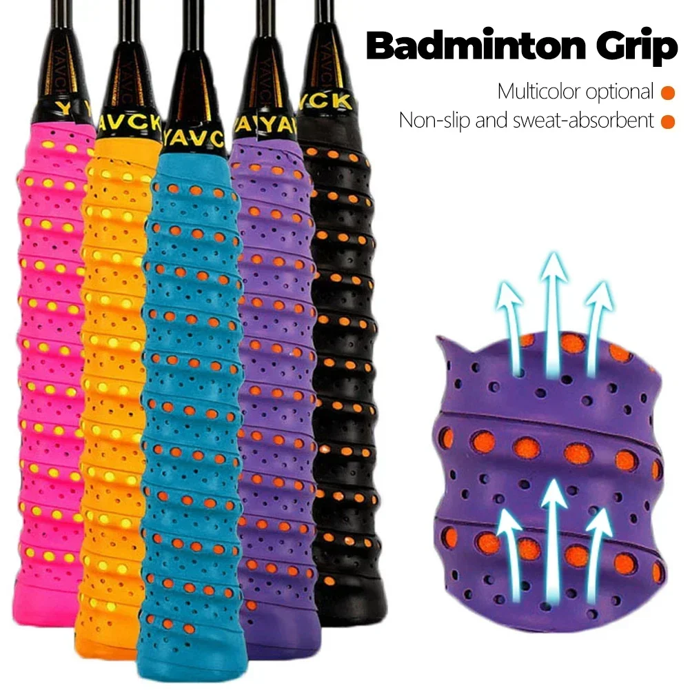 Badminton Racket Sweatband Super-absorbent Anti-slip Breathable Tie Tennis Badminton Fishing Rod Tape Replacement Sweat Band