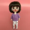 Ob11 Clothes T-shirt Long Sleeve Colorful Stripe Base Shirt For Obitsu11 GSC Molly 1/12 BJD Dolls Accessories Baby Fashion Style 3