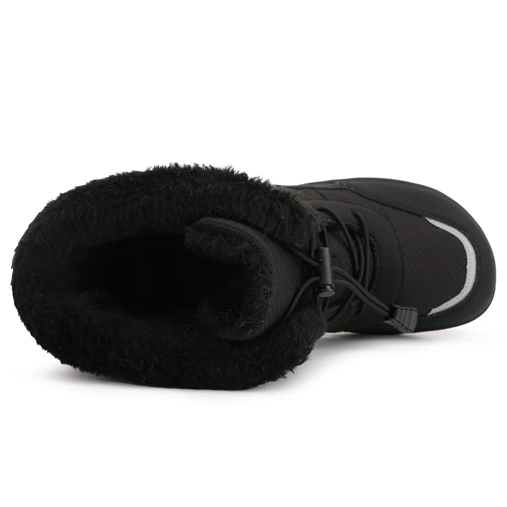 Women's Winter Snow Boots Fur Lined Barefoot Boots Anti-Slip Ankle Booties Walking for Outdoor Hiking