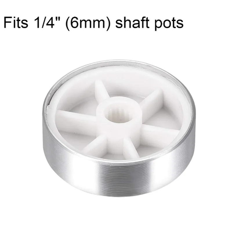 Aluminum Alloy Potentiometer Knob Cap Encoder Volume Control Audio Knob for 6mm Knurled Shaft Hole audio accessories