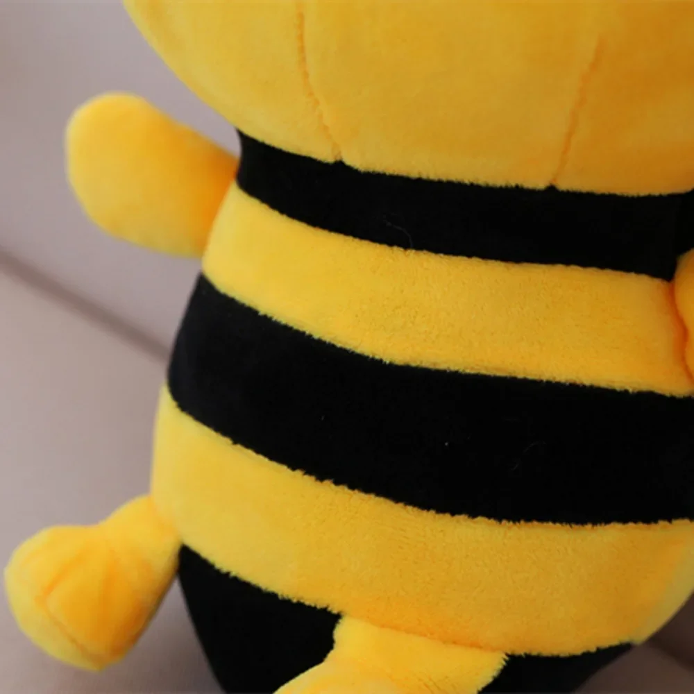Yellow Little Bee Plush Pendant Soft Fabric Home Decorative doll
