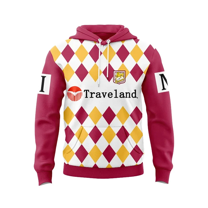 

1995 Brisbane Broncos Retro Rugby Hooded Jersey Size: S-XL-5XL ( Print name and number )