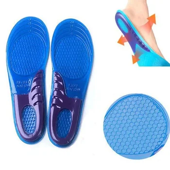 1 paio uomo donna ortopedico supporto per arco plantare soletta per massaggio unisex silicone antiscivolo gel morbido sport scarpa pad assorbimento degli urti 1