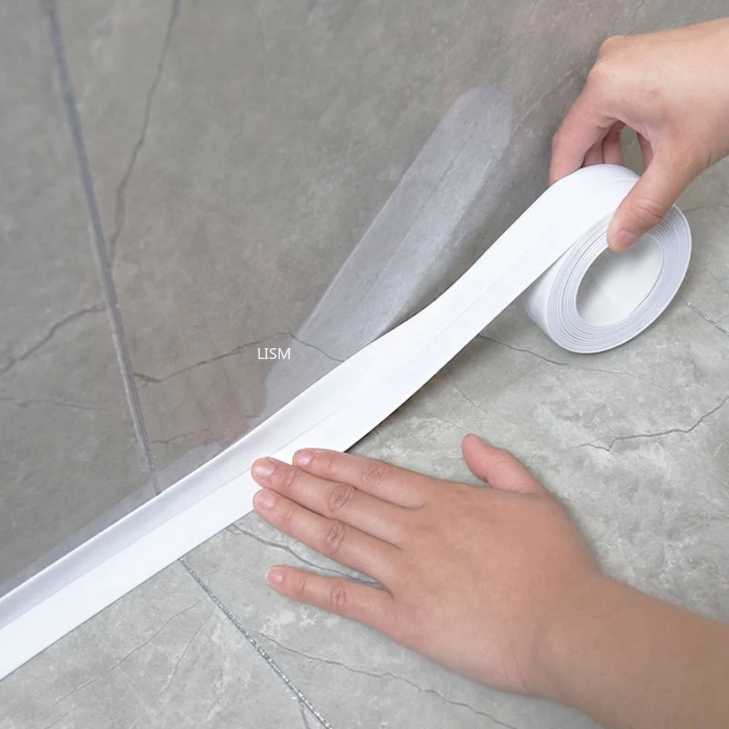 Bathroom-Shower-Sealing-Tape-Sink-Bath-White-Pvc-Self-Adhesive ...