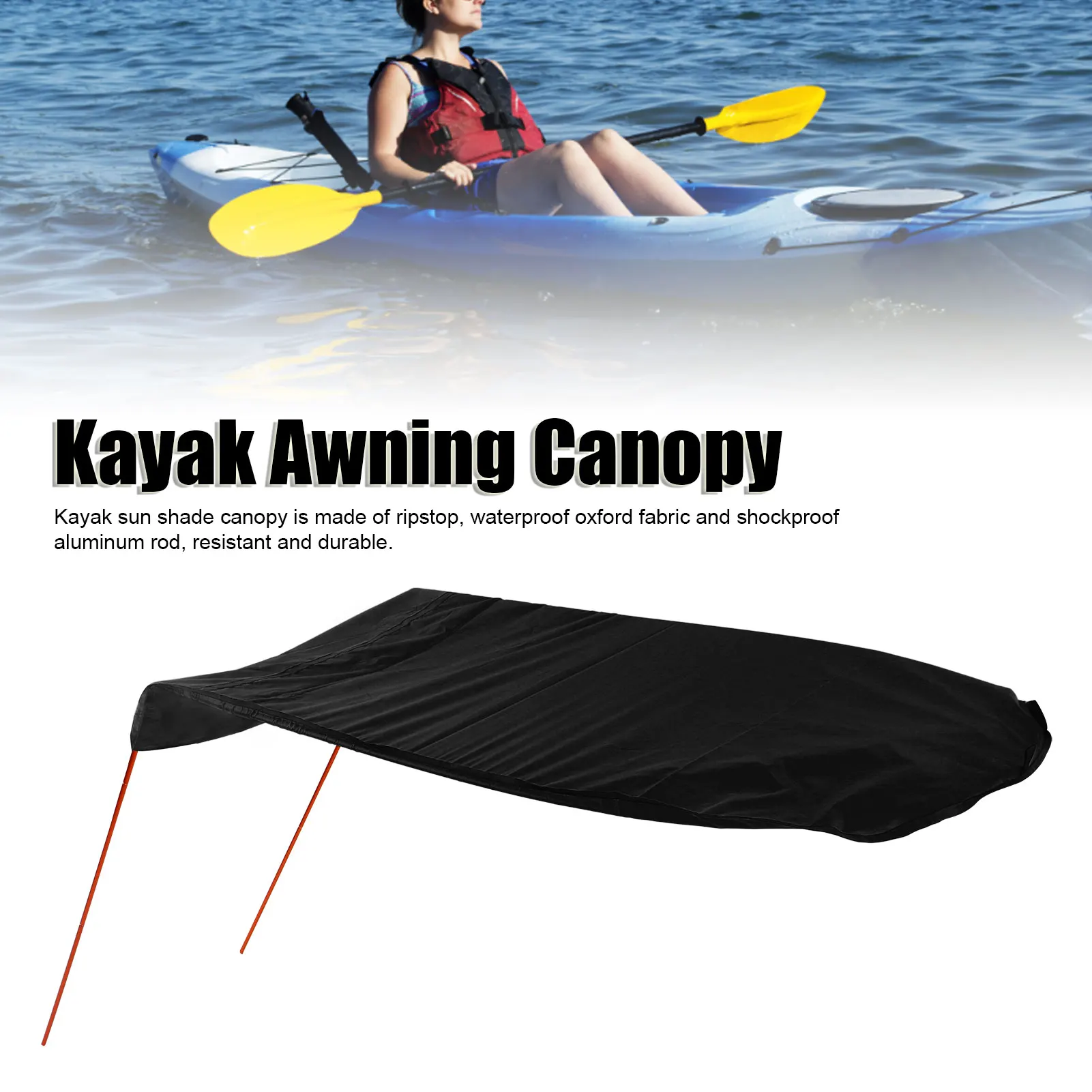 Single Person Sun Shade Fishing Awning Top Cover Kayak Sun Shade