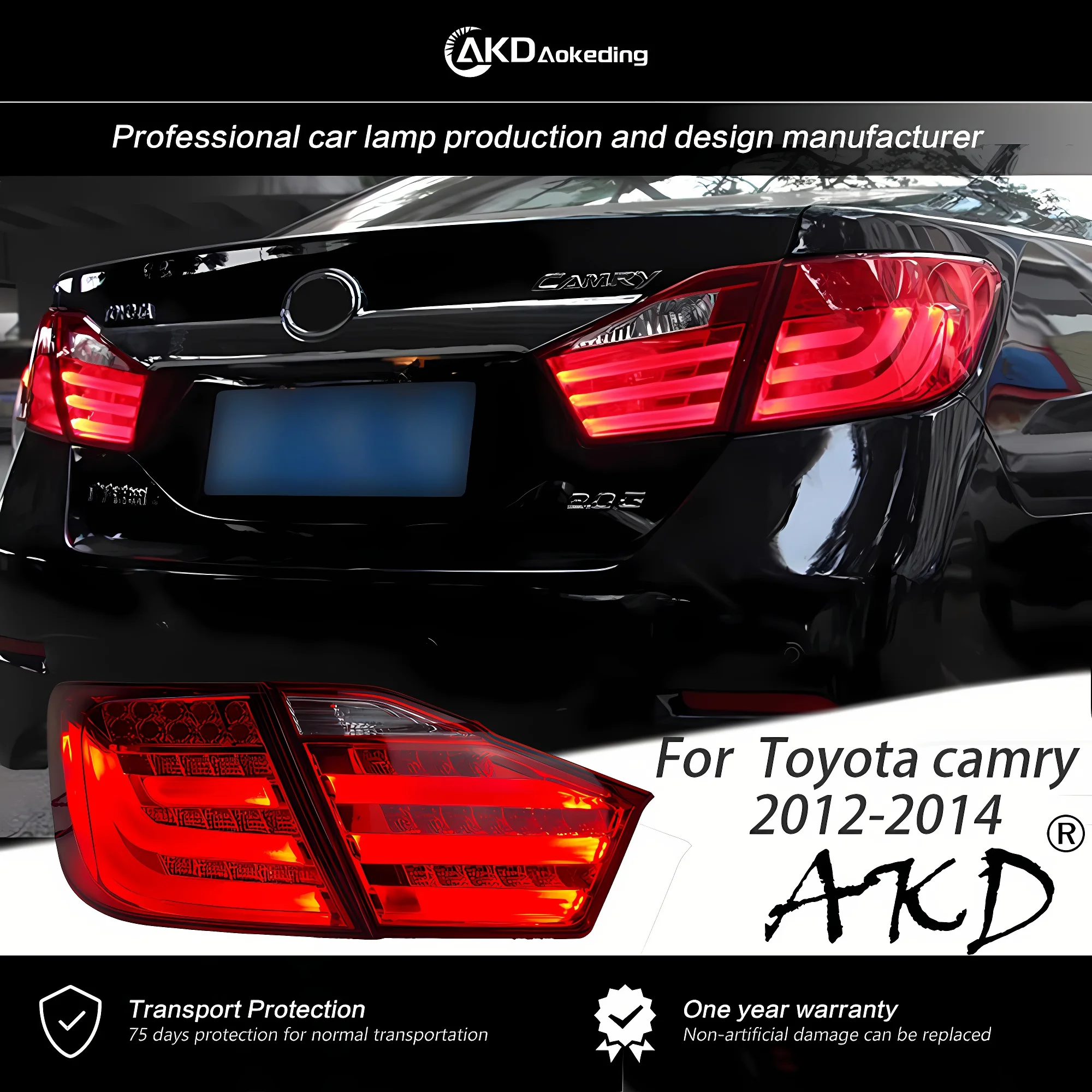 

AKD Car Styling For Toyota Camry 2012-2014 V50 MK7 LED Tail Lights Fog Lights Day Running Light DRL Tuning Auto Accessories