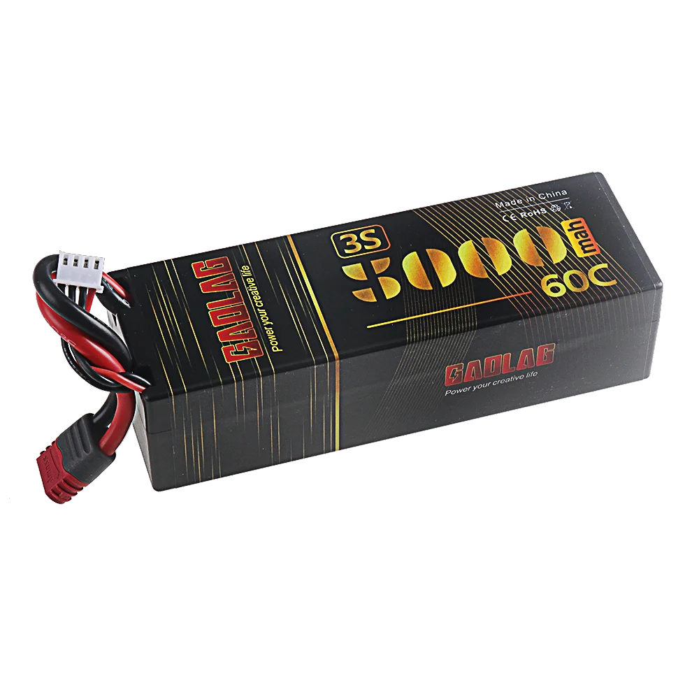 Batterie LiPo 3S 11.1V 5000mAh 60C XT60/T pour RC Drone Voiture