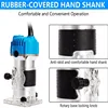 800W Electric Wood Router Woodworking Electric Trimmer Wood Milling Machine Power Carpentry Tools With 6.35mm Milling Cutter 3