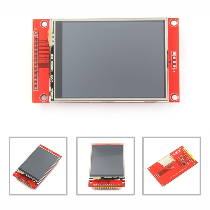 SPI 직렬 TFT LCD 모듈 디스플레이 스크린, 프레스 패널 없음, MCU용 드라이버 IC ILI9341, 2.8 인치, 240X320