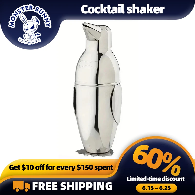 New Stainless Steel Cocktail Shaker Bartending Tools Bartender Kit Martini Sharker Drink Mixer Set home drinkware
