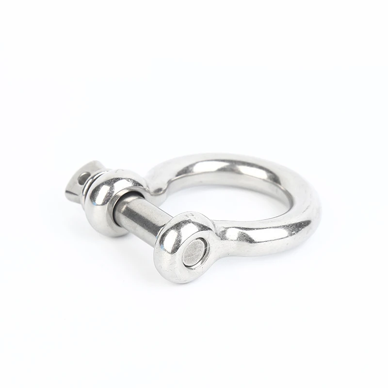 Stainless steel bow shackle screw pin rigging hardware M4-M38 D shaped U sling rope screw hook