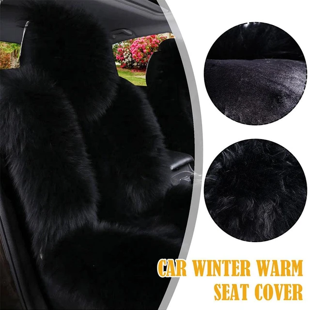 Winter 100% Natürliche Lange Wolle Auto Sitz Abdeckung Matte Warme  Australischen Schaffell Fell Auto Sitzkissen Plüsch Universal Größe 1 stück  - AliExpress