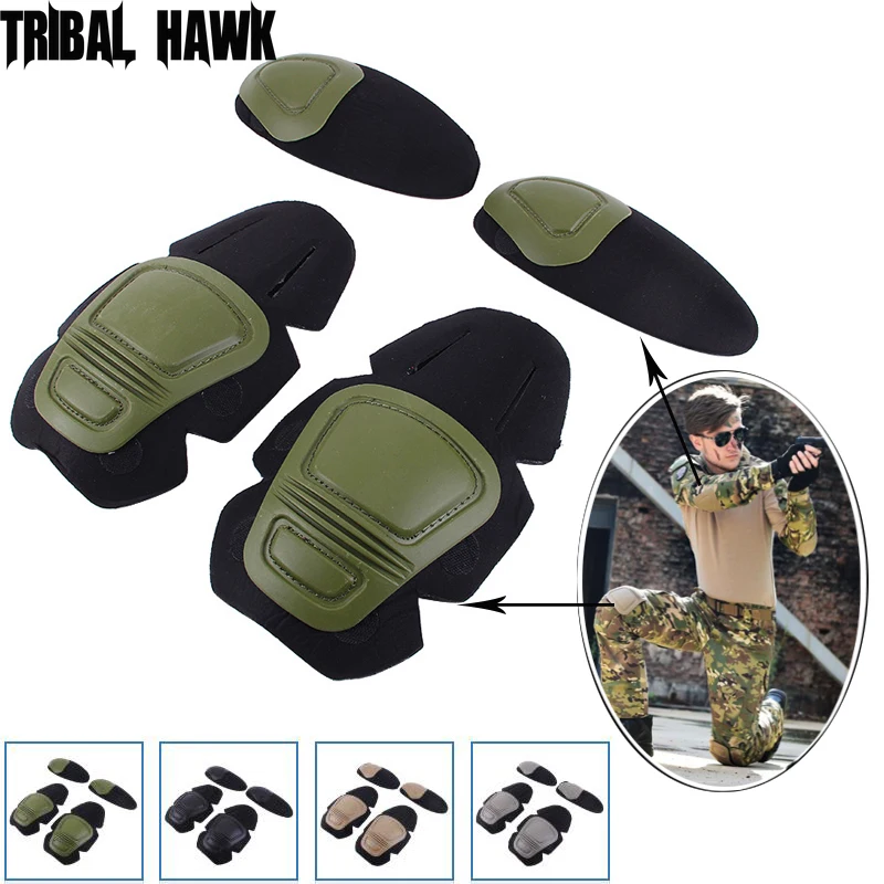 Military Tactical Knee Pads Elbow Support Army Airsoft Kneepad Frog