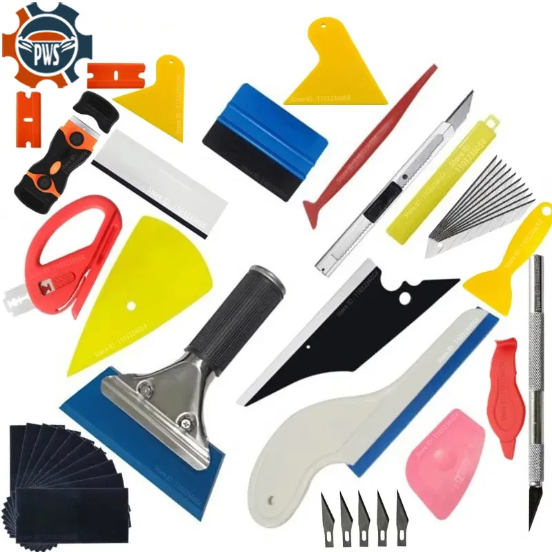 Car Wrapping Tools Vinyl Tint Film Installation Kit Rubber Scraper etc.