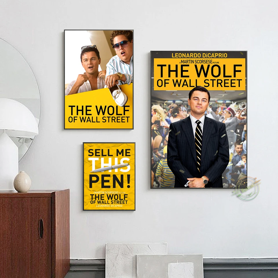 The Wolf Of Wall Street 2013 Online Subtitrat In Romana Der Wolf Von Der Wall Street Film Leinwand Papier Wand Malerei Für  Wohnzimmer Wohnkultur|Malerei und Kalligraphie| - AliExpress