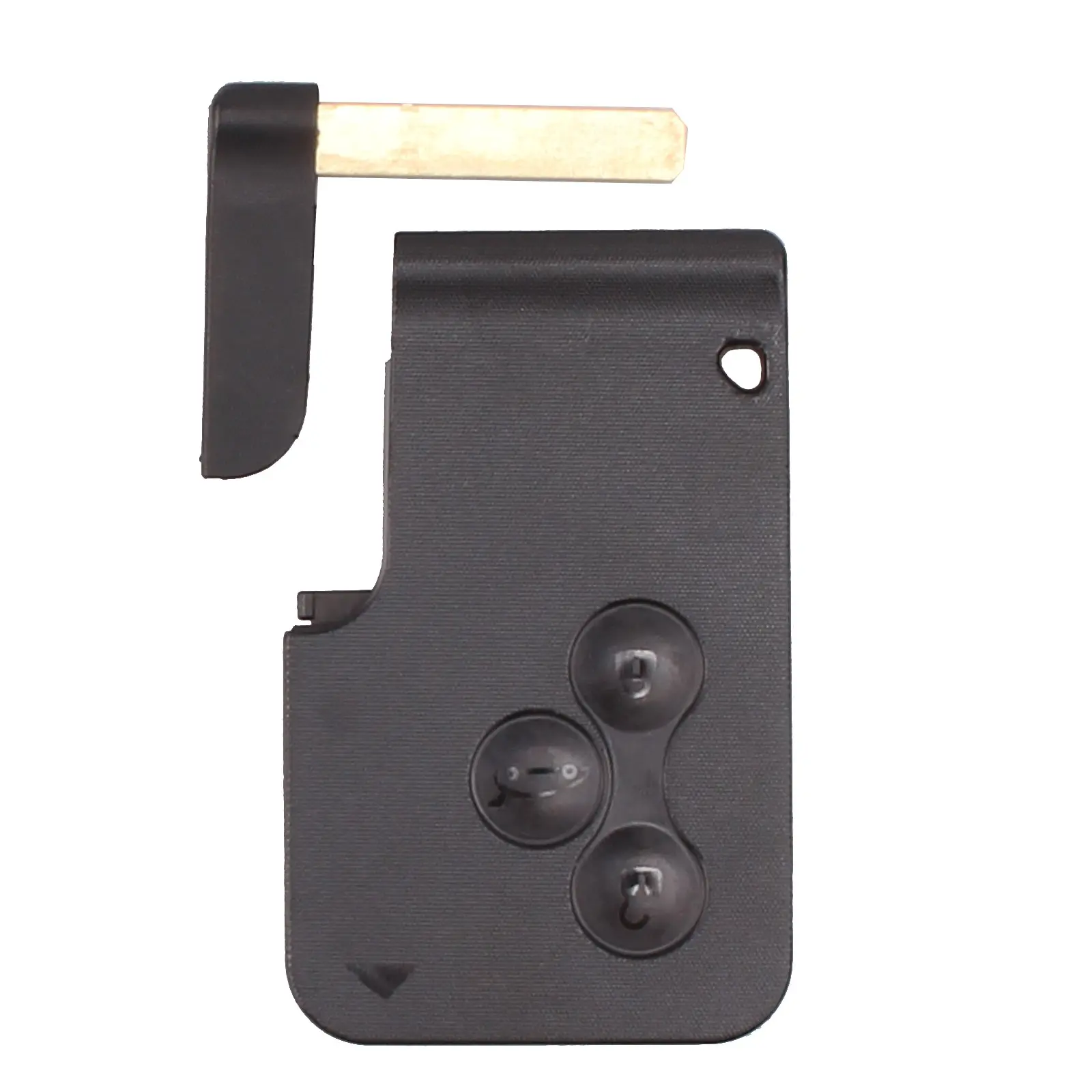 Renault Replacement 3-Button Smart Card Key Housing with Integrated Small Key