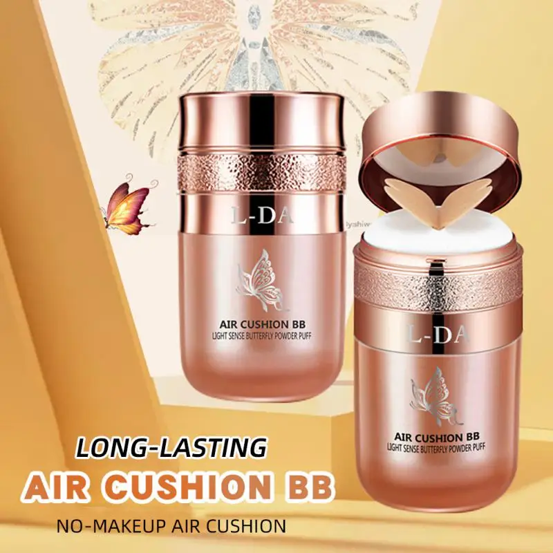 

Butterfly Air Cushion Compact Nature High Coverage Makeup Base Moisturizing Long-lasting Non-floating Powder Facial Makeups