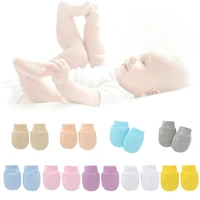 2PCS Baby Anti Scratching Soft Cotton Gloves Newborn Protection Face Scratch Anti-Grab Mittens Kids Infant Handguard Supplies 2
