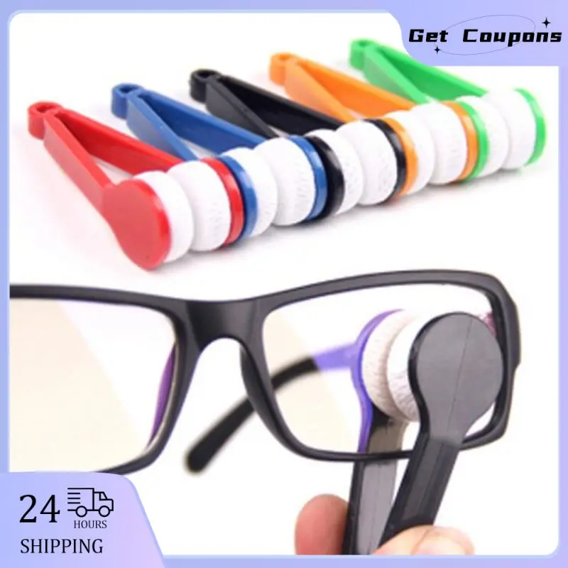 

1/2/3pcs Mini Multi-Function Portable Glasses Eyeglass Cleaner Rub Brush Microfiber Spectacle Cleaner Brush Screen Cleaning Tool