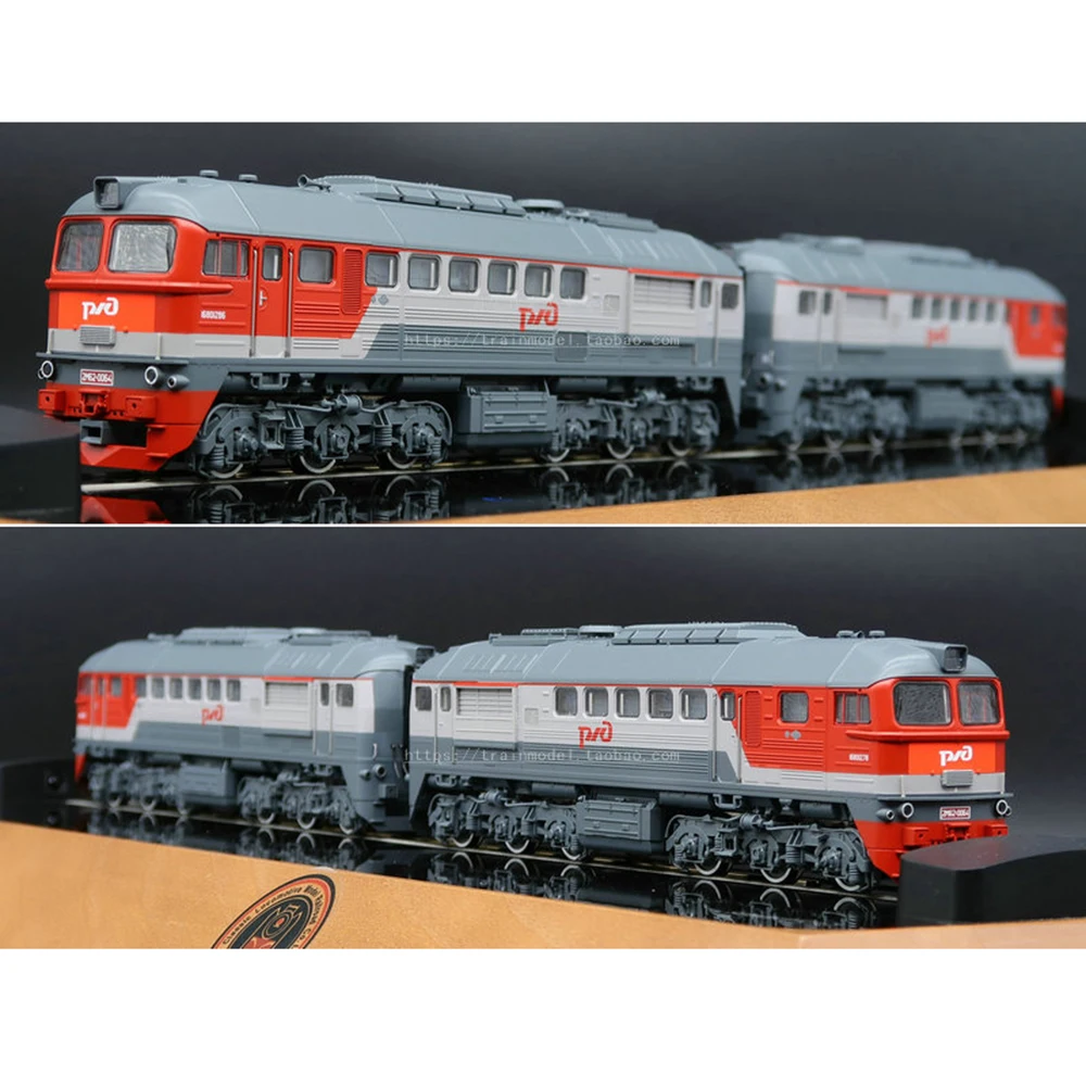 1/87 2M62 Diesel Locomotive Digital Sound Effect Version Train Model 2-in-1 Diesel Locomotive Simulation Train Toy
