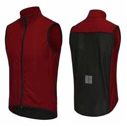 Men's Windproof Waterproof Lightweight Cycling Sleeveless Jacket & Vest - XXL (Red)
