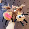 Cartoon Keychain Funny Fried Hair Potato-Man Doll Plush Pendant Soft Cartoon Stuffed Doll Plushie Keyring Charms Gift 5