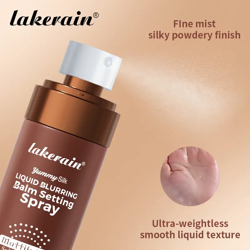 Lakerain Waterproof Makeup Fixing Setting Spray Quick Dry Long Lasting Oil Control Moisturizing Natural Refreshing Makeup Spray - Image 2