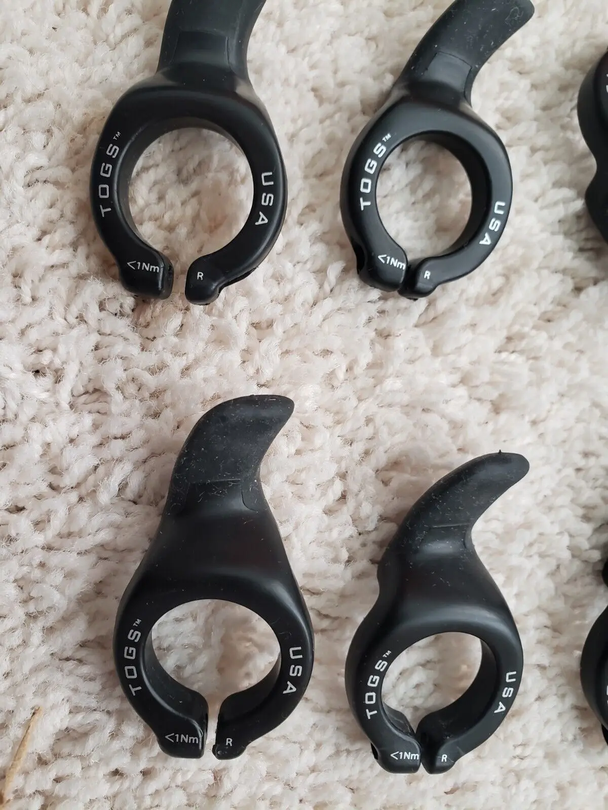 Six Pairs TOGS MTB Thumbgrips Thumb-Over-Grip-System