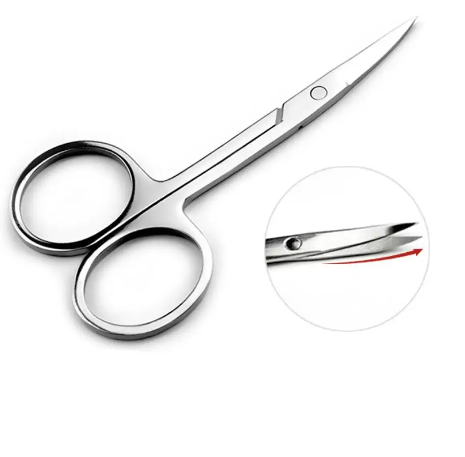1PC Eyebrow Nose Hair Scissors For Women Men 3 Styles Multi-purpose Manicure Facial Trimming Small Nail Makeup Beauty Tools 6
