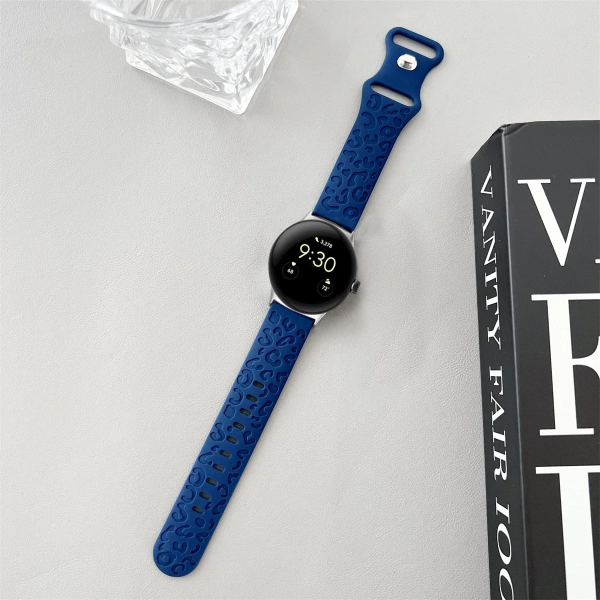 Engraved Silicone Sport Wristband Bracelet - Universal Fit 41mm/45mm