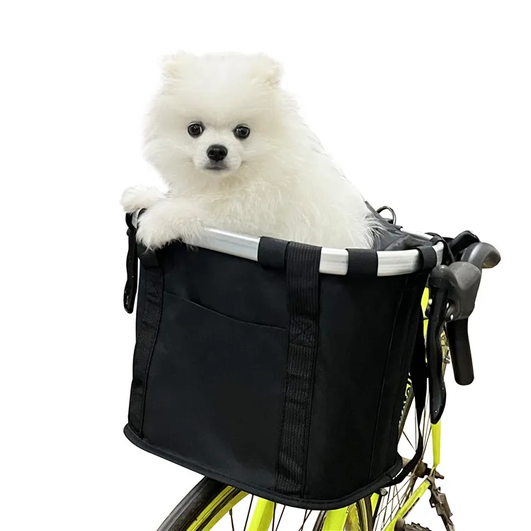 Title 1, Pet Bicycle Bag Carrier Fold Bike Basket Seat H...
