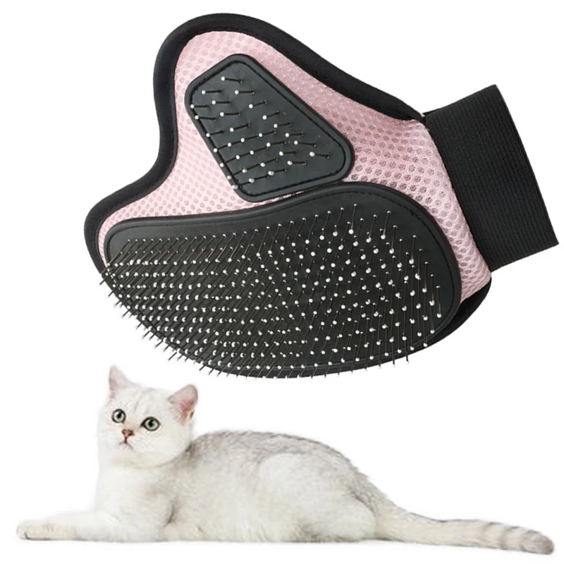 Pet bath massage jerking cat gloves Cat Dog Massage Bathing Cleaning Grooming Supplies Silicone Hair Sticking Removal Brush pet grooming gloves pet hair remover gloves