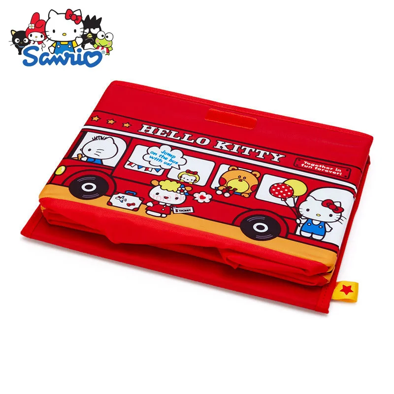Sanrio Cartoon Non-woven Folding Storage Box Melody Cinnamoroll Desktop Organizer Box Cartoon Stationery Sundry Storage Supplies