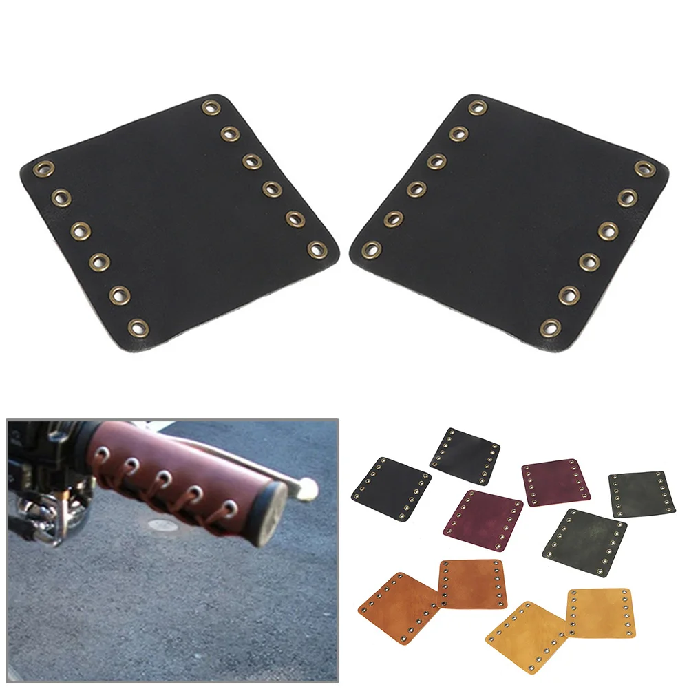 

Мотоциклетные кожаные чехлы для ручек, защитные чехлы в стиле ретро для Harley Davidson Cafe Racer