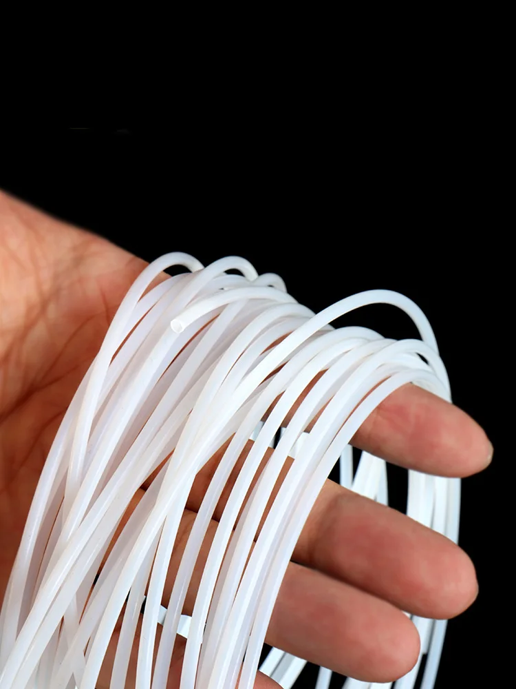 1-5M PTFE Tube ID 0.3 0.8 1 1.2 1.5 1.6 1.8 2 2.5 3mm Filament High Temperature Corrosion Resistance 3d Printer Part Pipe J-head ptfe tube