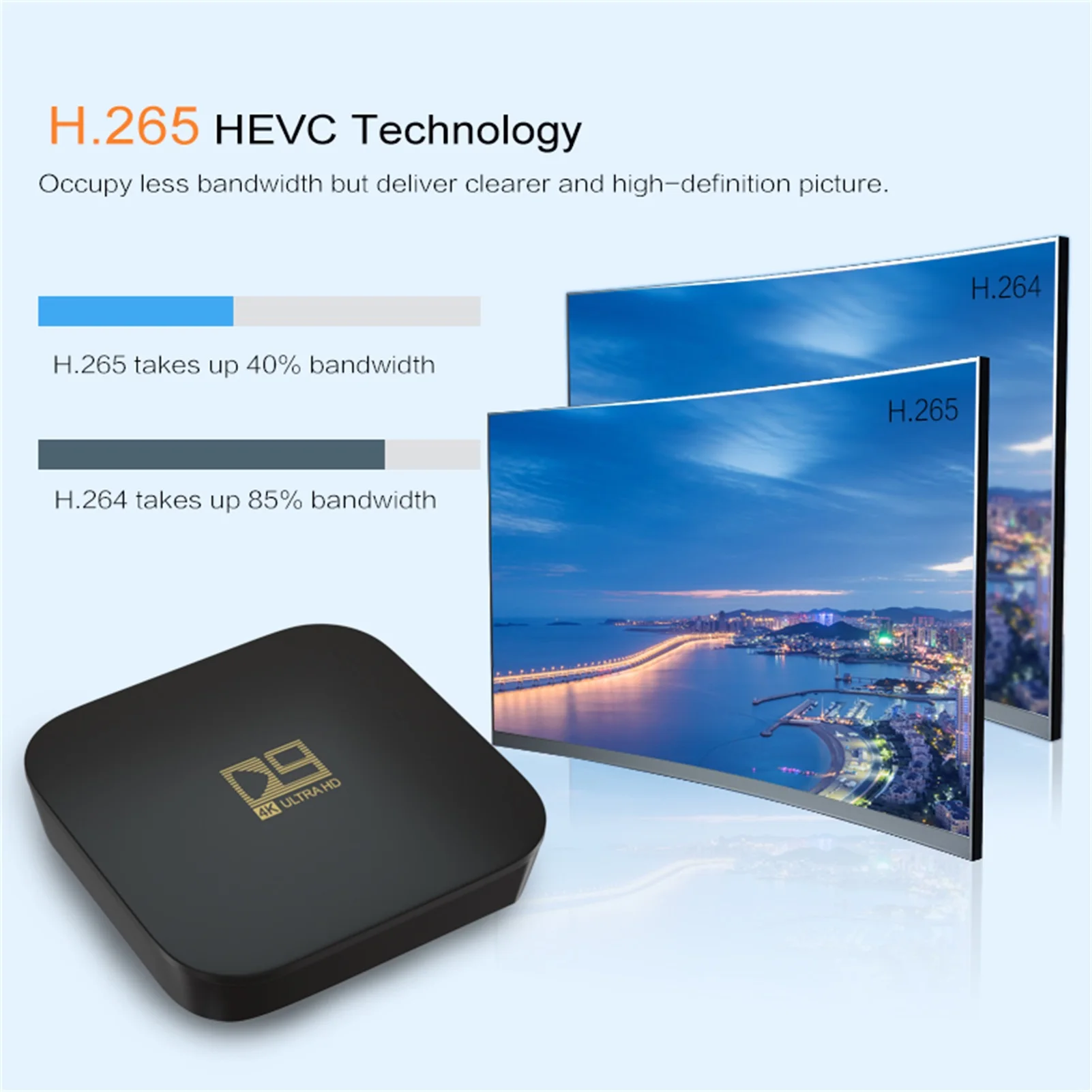 Globale Version TV Box S 4K Ultra HD Android TV 9,0 HDR 8GB WiFi DTS Multi-Sprache blue Tooth Smart 2,4G Box Media Player