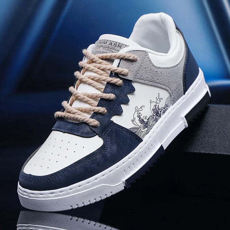 autumn new men casual shoes Outdoor Breathable Flat Shoes Fashion LaceUp Sneakers Men Comfort Trendy Sports Shoes Zapatillas 4