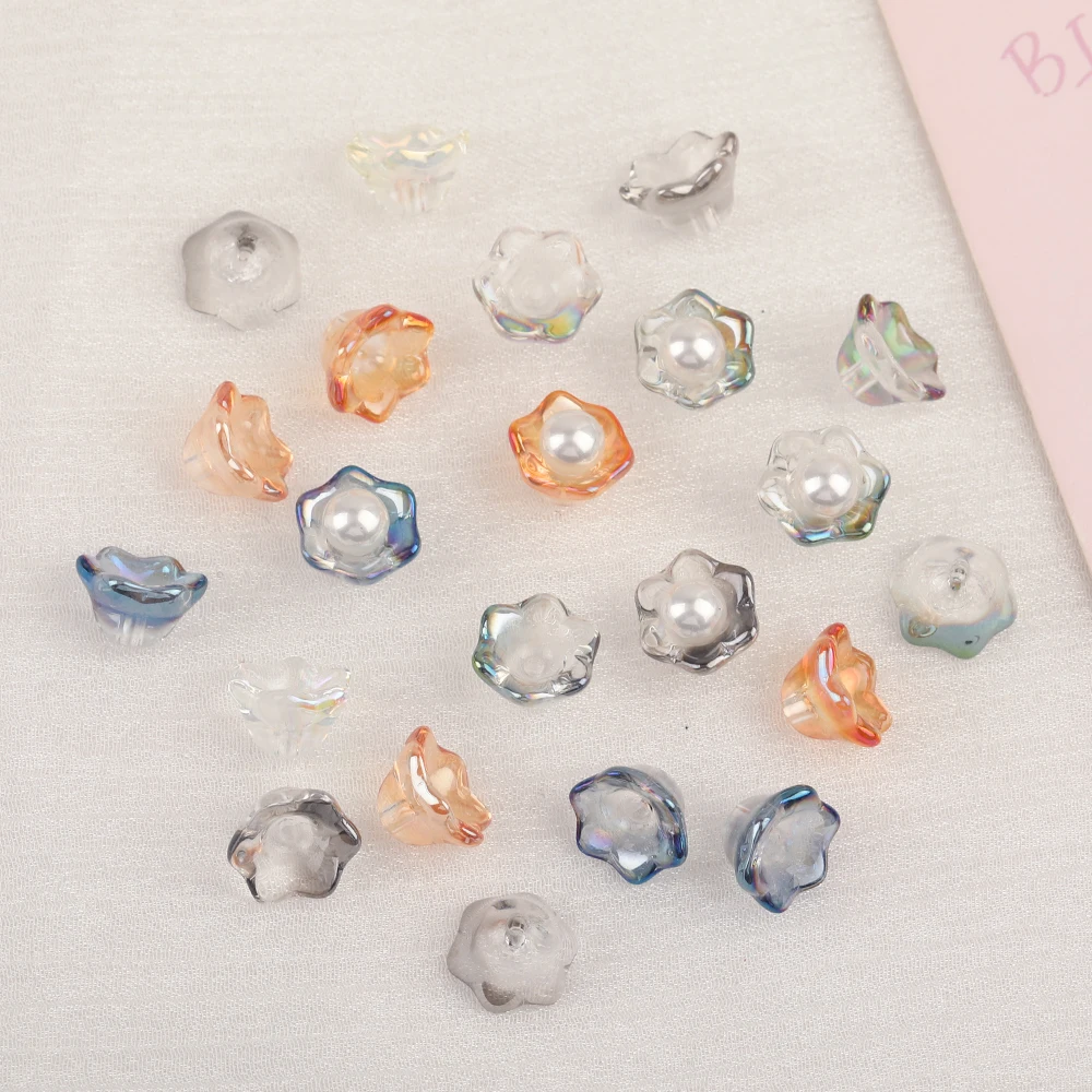Cordial Design 7*11MM 500pcs DIY Crystal Beads/Flower Shape/Hand Made/Aurora Effect/Glass Beads/Jewelry Findings & Components - cordial