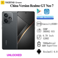 Original Realme  GT Neo 7 Dimensity 9300+ IP69 7000mAh 80W Supervooc Unlocked Sim Network Region 50MP IMX882 6.78Inch OTA Update 1