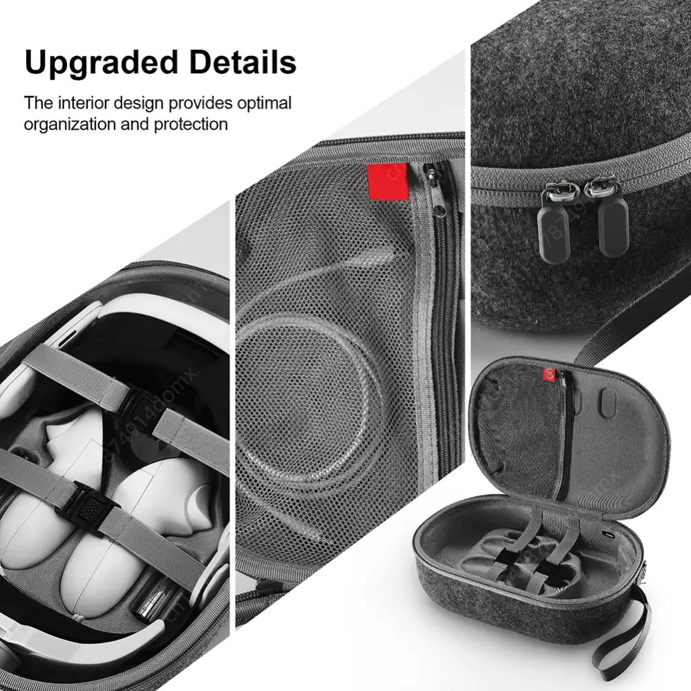 EVA 충격 방지 휴대용 하드 캐리 케이스 가방, 긁힘 방지 핸드백, 어깨 스트랩 포함, 오큘러스 퀘스트 3, 메타 퀘스트 3