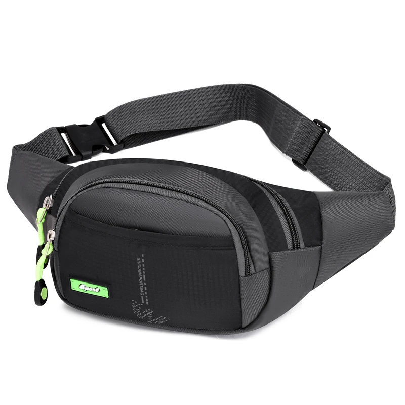 6-color adjustable waist bag - sports zipper style integrated phone bag, essential for outdoor hiking, running, cycling, and dai