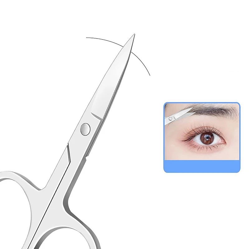 

1 шт., ножницы для бровей и ресниц, из нержавеющей стали