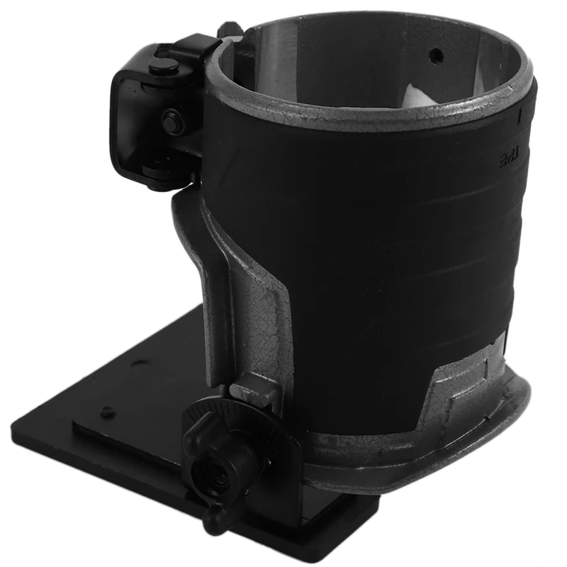 BHBD-Adjustable Balance Trimmer Base Shield Wood Work Shank Trim Router Edge Molding Metal + Plastic Power Tool Parts 8.9X8.9Cm