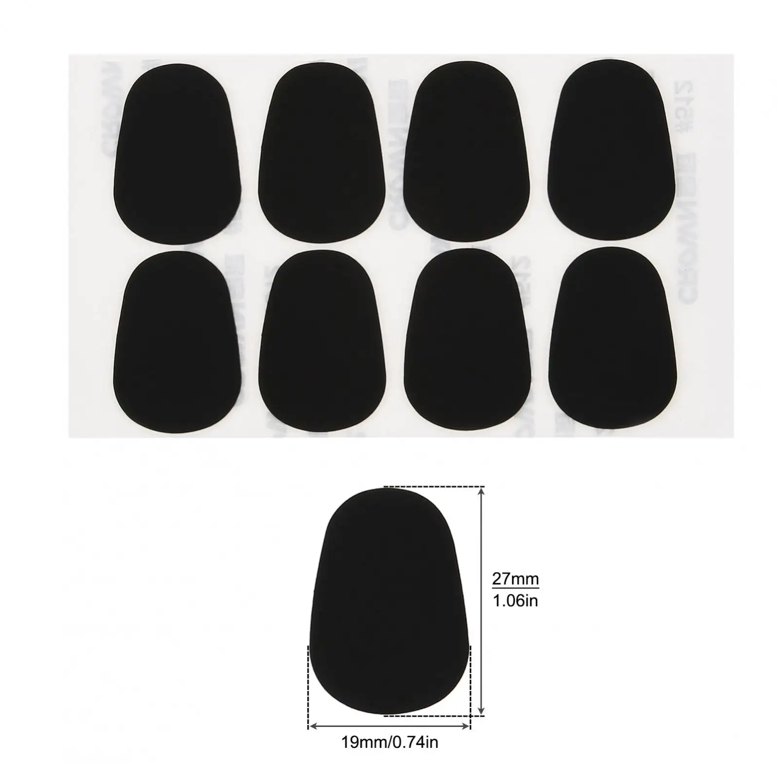 64Pcs Saxophone Mouthpiece Cushions Standard 0.8mm Silicone Alto Tenor Saxophone / Clarinet Sax Mouthpiece Patches Pads