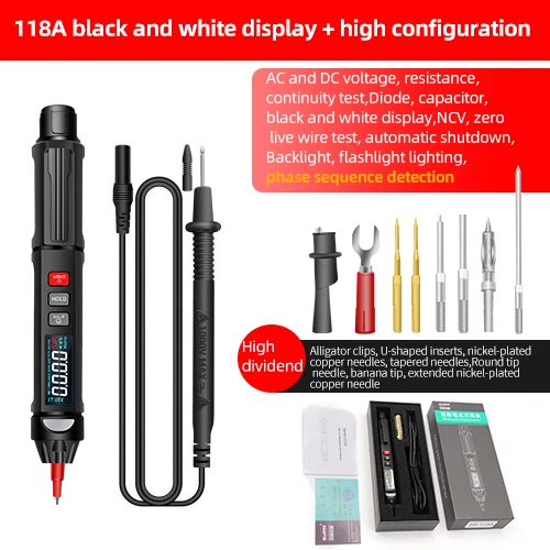 118A and 118B Highly Configurable Multifunction Testers with Black and White Displays